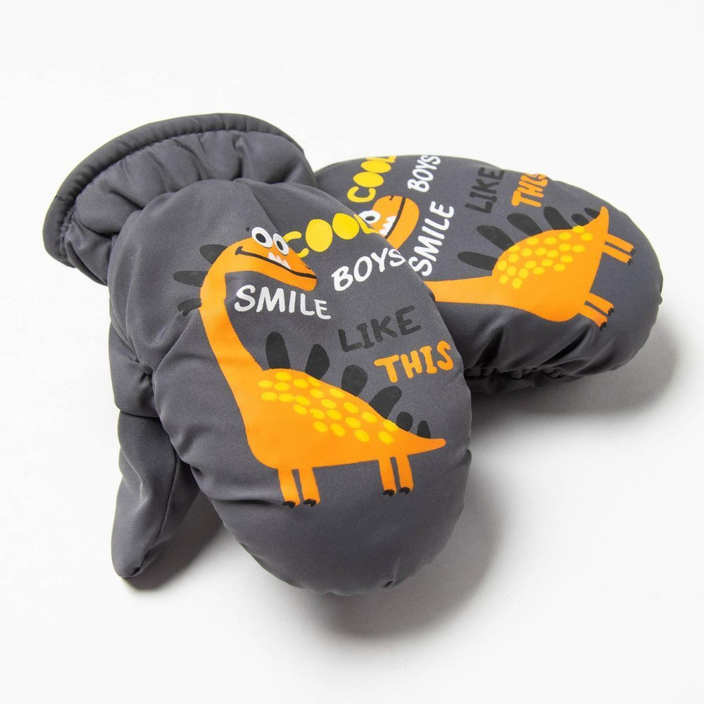 Варежки д/мальчика р.16 черный 9879956 (Rossini), 1 шт.