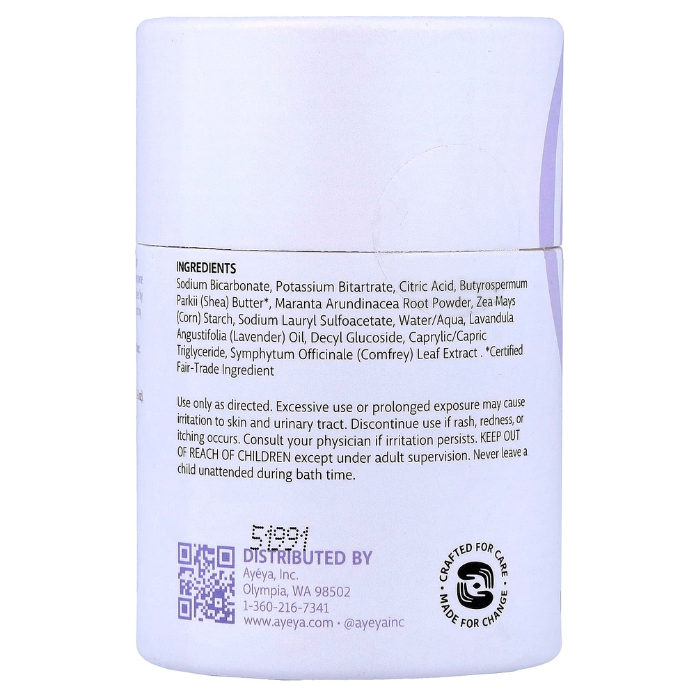 Ayeya, детская добавка для ванны, лаванда, 113 г (4 унции)