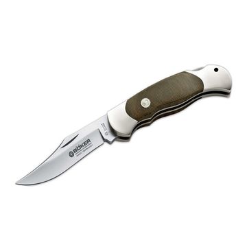 Складной нож Boker 113005 Optima Green Canvas c клинком из стали 440C, рукоять нейзильбер