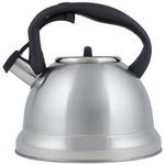 Чайник 3,5л нерж со свистком "Unico stile", смешанная полировка, ручка soft-touch