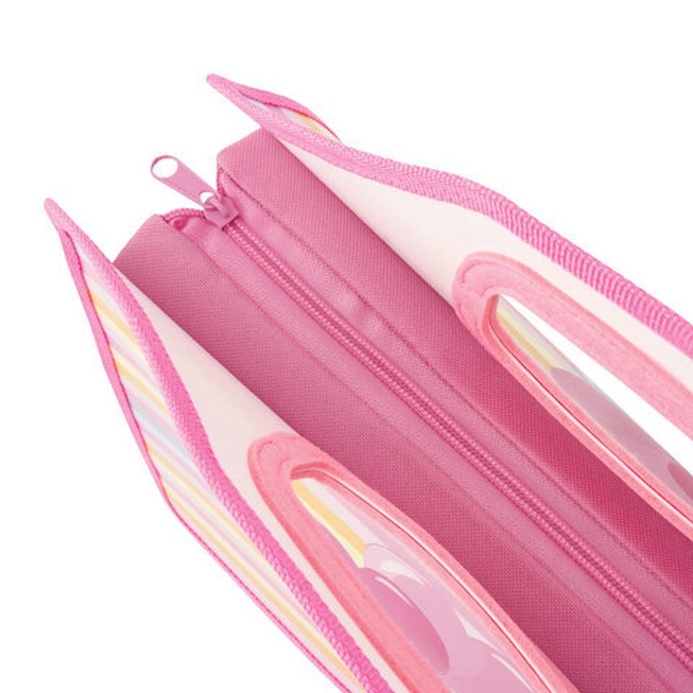 Папка с ручками ЮНЛАНДИЯ, 1 отделение, пластик, 35х34х13 см, молния сверху, "Baby Sloth", 270347