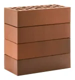 Кирпич ЛСР 1НФ Красный Флэш Ультра Темный, гладкий М-175, 250х120х65 - лицевой керамический пустотелый