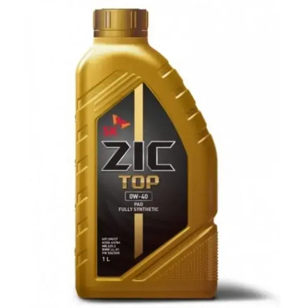 Масло моторное ZIC TOP 0W40 синтетика (1л)