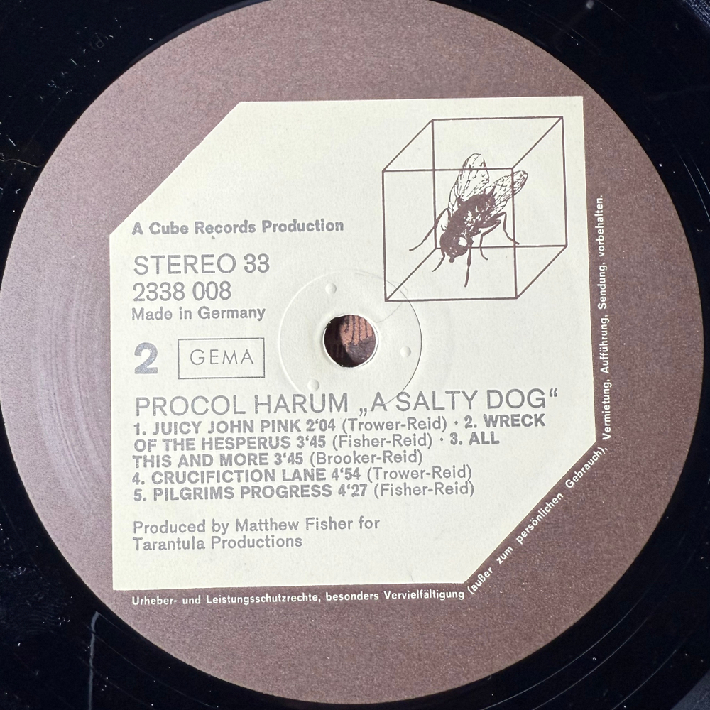 Procol Harum - A Whiter Shade Of Pale / A Salty Dog 2LP (Германия 1972г.)