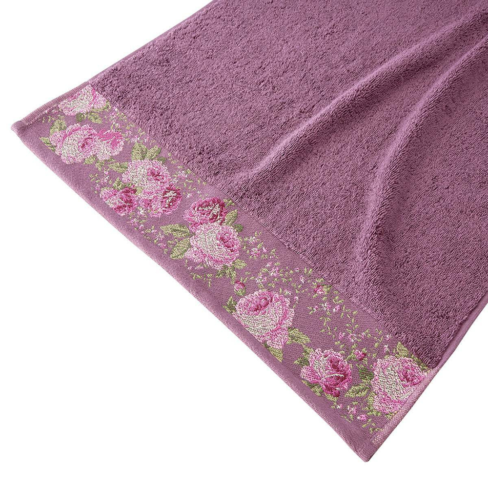 Полотенце 50х90 Arya home Desima пупурный