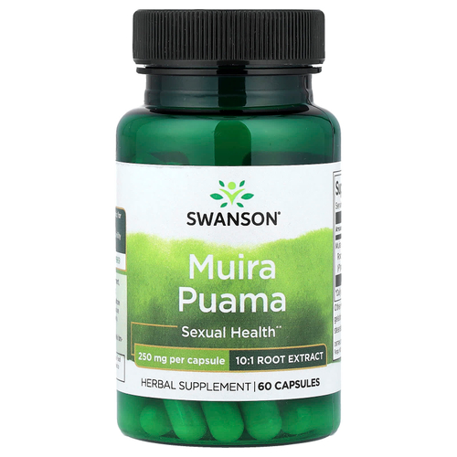 Swanson Vitamins, муира пуама, 250 мг, 60 капсул