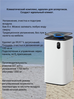 Климатический комплекс. Традиционный увлажнитель, очиститель и нагреватель воздуха. Antop AP-MPH1-W