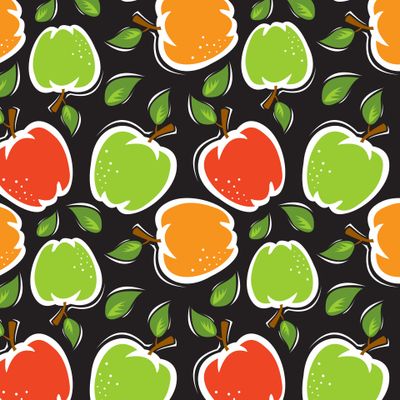 яблоки на темном фоне