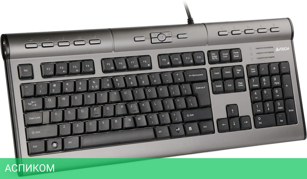 Клавиатура A4Tech KLS-7MUU серебристый