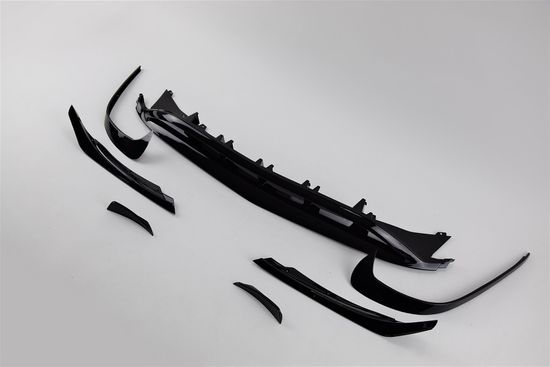 Юбка переднего бампера V.1 для Mercedes A class W176 2015-2018