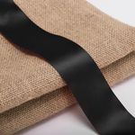 Лента атласная ширина 50 мм, длина 23 м, черная, BRAUBERG, 591520