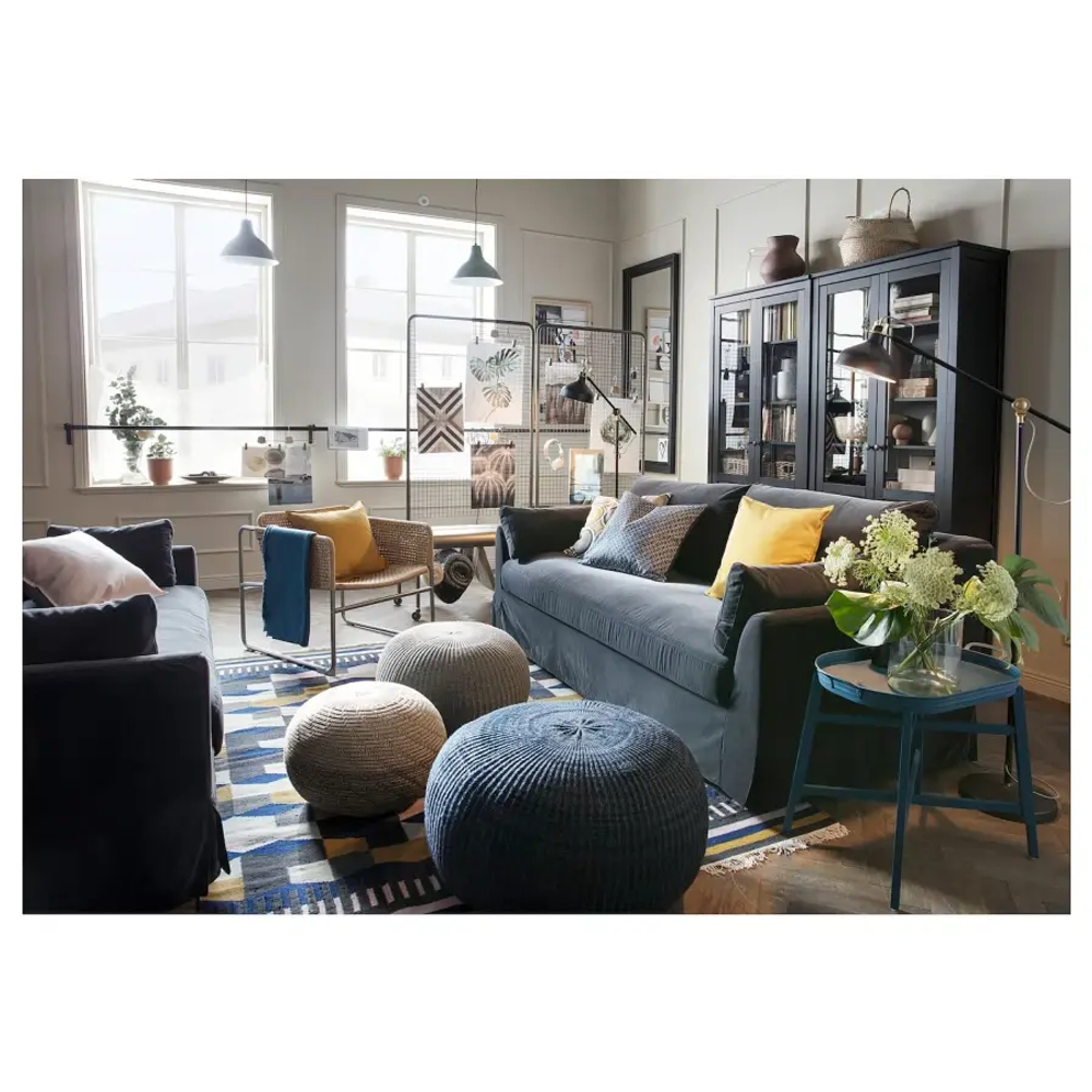 Пуф - IKEA SANDARED/САНДАРЕД/САНДАРЭД ИКЕА, 41х56 см, серый
