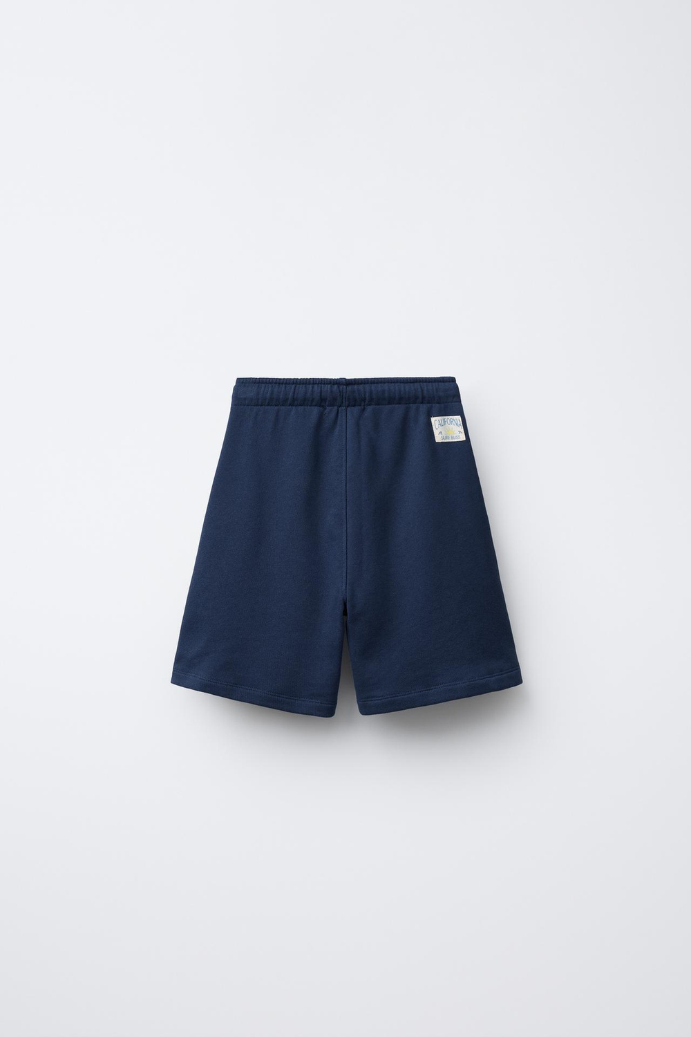 ZARA ШОРТЫ ИЗ МЯГКОЙ ТКАНИ С ПРИНТОМ «СЕРФИНГ», МОРСКОЙ СИНИЙ