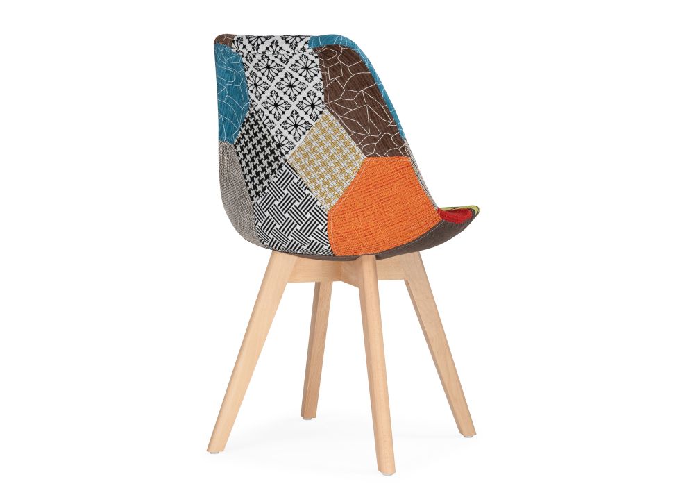 Деревянный стул Mille fabric multicolor