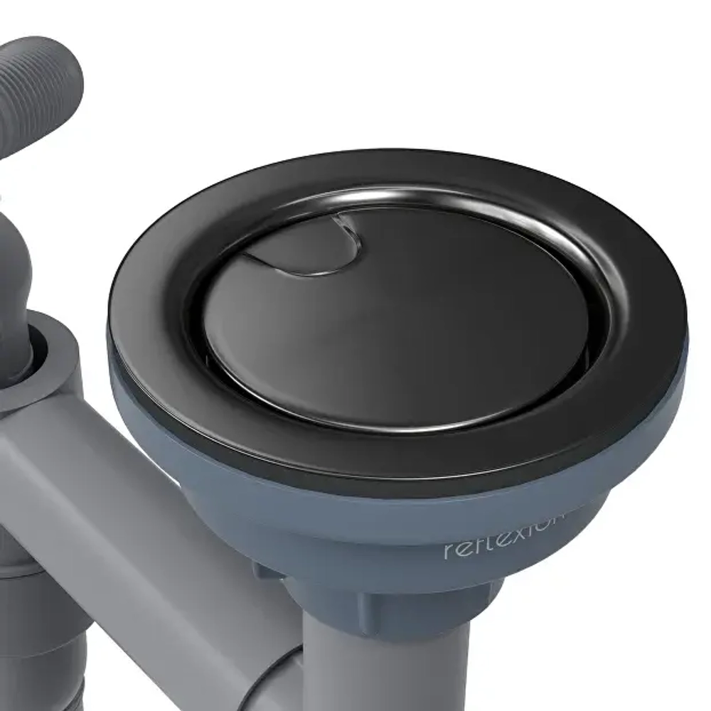 Кухонная мойка Reflexion Iseo RX2265BL оружейная сталь