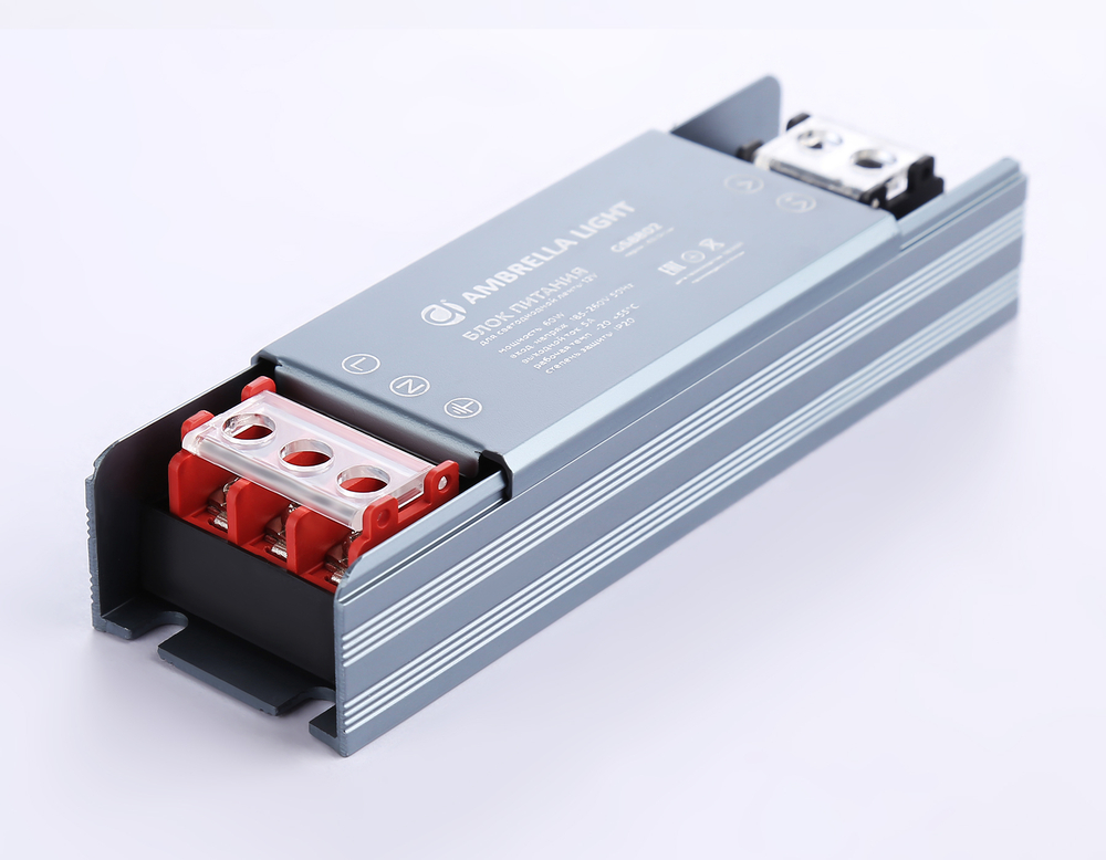 Блок питания для светодиодной ленты 12V 60W 5A IP20 185-260V 115*35*22 GS8802