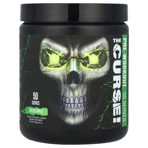 JNX Sports, The Curse!®, предтренировочный комплекс, со вкусом зеленого яблока, 250 г (8,8 унции)