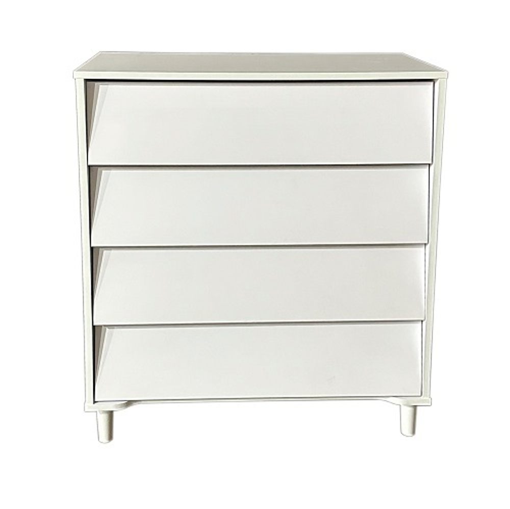 Комод MARCEL (4 ящика, 80см, белый/белый)