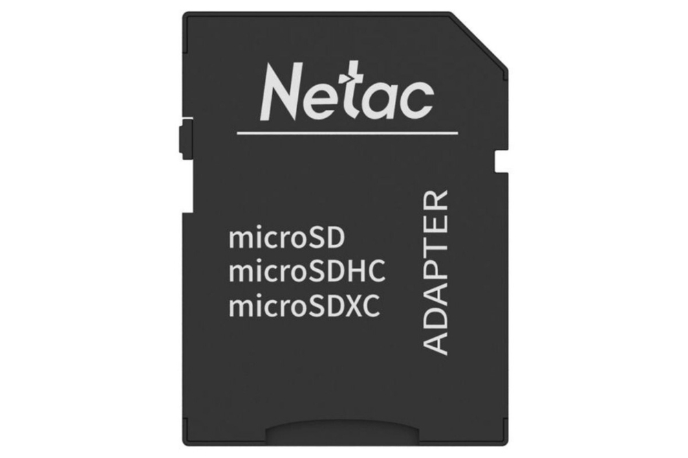 Карта памяти Netac MicroSD P500 Extreme Pro Class 10 UHS-I A1 V30 (100 Mb/s) + SD адаптер, 128GB