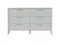 Комод Type 6 ящиков ширина 140 см (светло-серый)