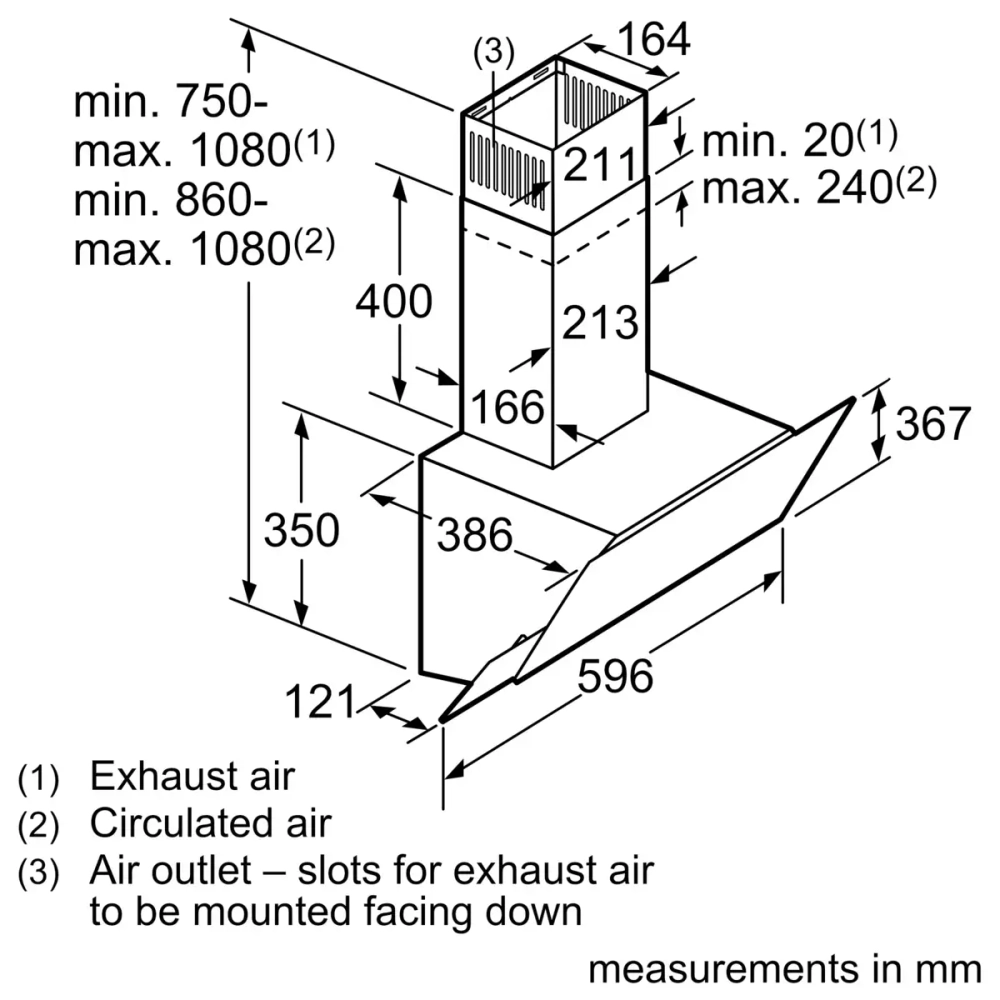Вытяжка Bosch DWK66AJ60T