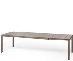 Стол металлический раздвижной Rio Alu, 210-280х100 см, тортора