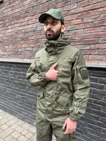 Тактический костюм горка с наколенниками и налокотниками олива