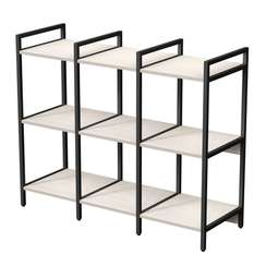 10ССТ.3.400 Стеллаж средний тройной 3 полки, узкий (1160*400*952)