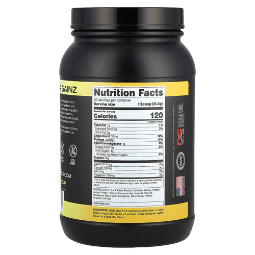Bucked Up, Buck Feed ™, оригинальный протеин, кнут Swole, 930 г (32,8 унции)