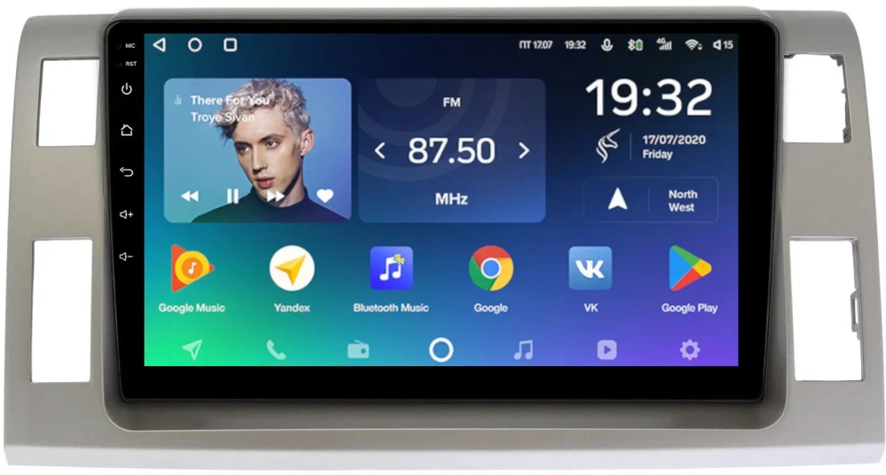 Магнитола для Toyota Estima 3 2006-2016 (с 360, рамка серая 10 тип 2) - Teyes SPRO+ на Android 10, ТОП процессор, 4Гб+64Гб, 4G SIM-слот