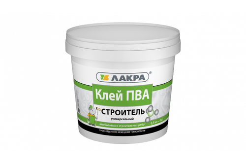 Клей ПВА-М унив строитель 0,9кг ЛАКРА
