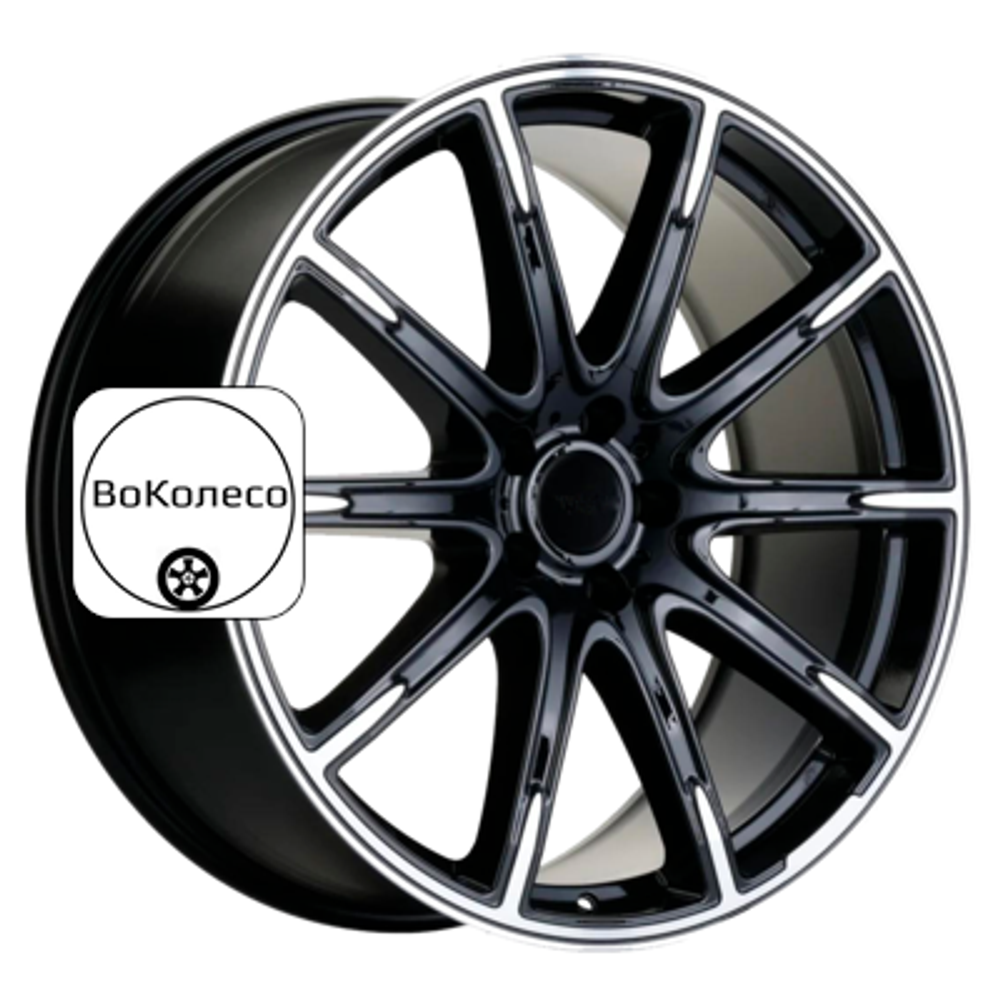 8,5x19/5x112 ET25 D66,6 KHW1903 (Mercedes) Black-FP (под ORG) Khomen Wheels