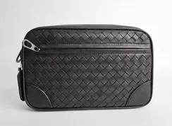 Клатч мужской Bottega Veneta Intrecciato черный