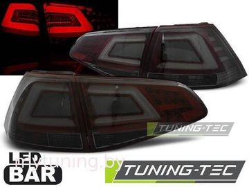 Задние фонари smoke red led bar VW Golf MK7