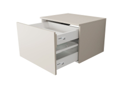 Тумба подвесная VELVEX Unit 60x40 выдв. ящик внутр. ящик шёлк шампань