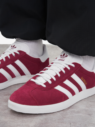 B41645 Кеды Adidas Gazelle Burgundy Premium