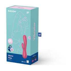 Вибромассажер Satisfyer Mono Flex с возможностью управления через приложение, красный