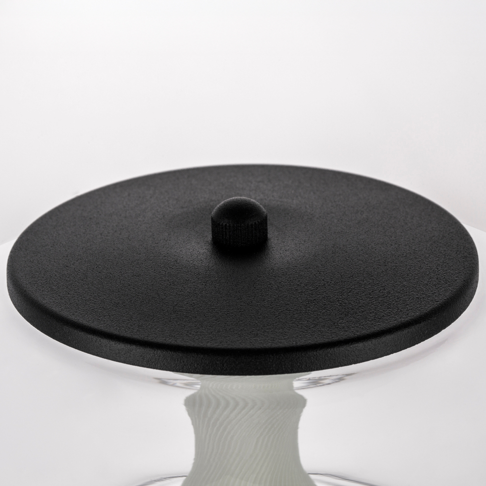 612917 Настольная лампа PALERMO 8W LED 350LM G ЧЕРНЫЙ/ПРОЗРАЧНЫЙ 3000K