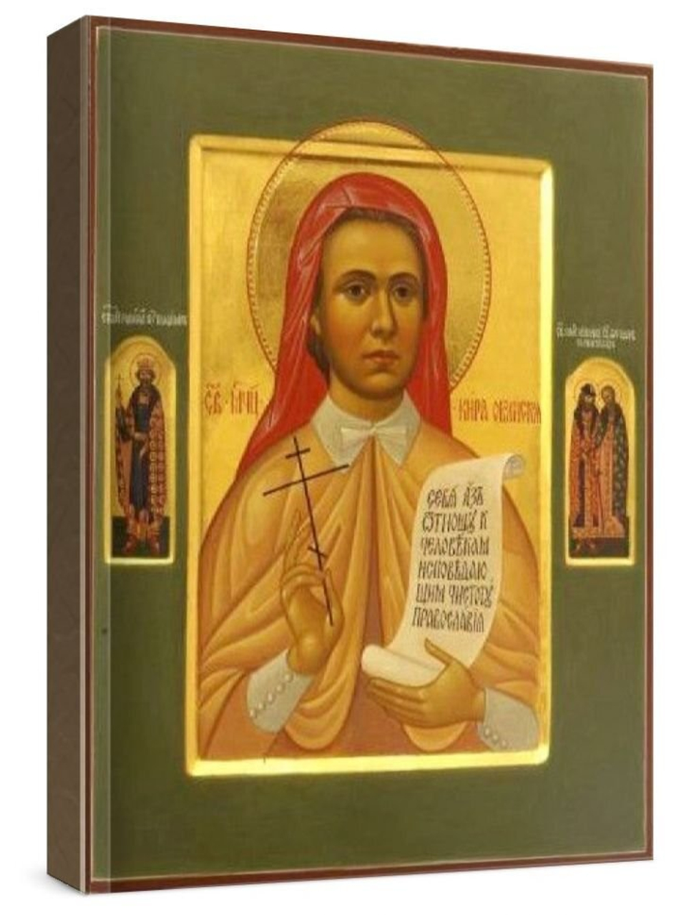 Кира Оболенская (рукописная икона)
