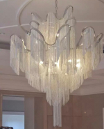 Pendant design lamp Stream by Terzani (Silver)