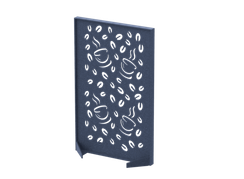 Перегородка с декором  "Кофе" 100х40х140