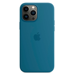 Силиконовый чехол с поддержкой MagSafe Apple Silicone Case для iPhone 13 Pro, Blue Jay (Полярная лазурь)