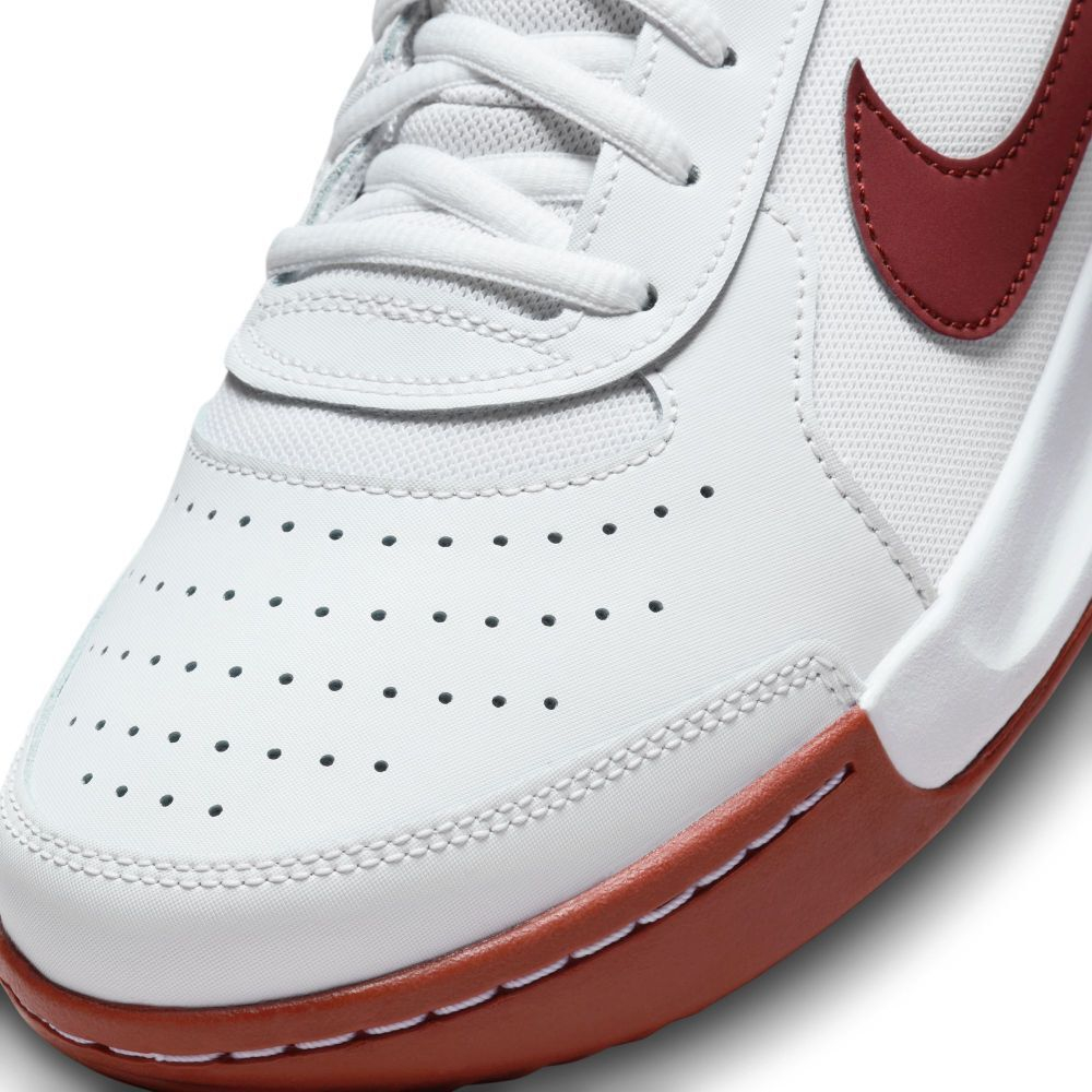 Мужские кроссовки теннисные Nike Zoom Court Lite 3 - white/team red-cedar