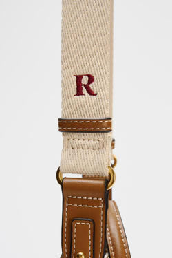 ZARA МИНИ СУМКА-ТОУТ, РЫЖЕВАТО-КОРИЧНЕВЫЙ