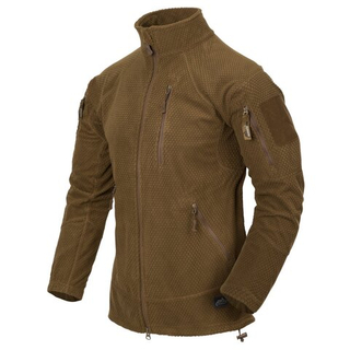 ALPHA TACTICAL Jacket - Grid Fleece - Coyote