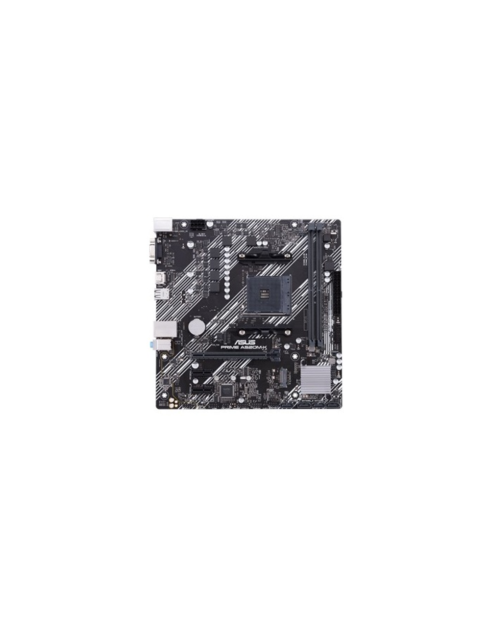 ASUS PRIME A520M-K, AM4, A520, 2*DDR4, 2*DDR4, 4*SATA, 1*M.2, 4*USB 3.2, 2*USB 2.0, 1*PCIx16, 2*PCIx1, D-Sub+HDMI, mATX; 90MB1500-M0EAY0