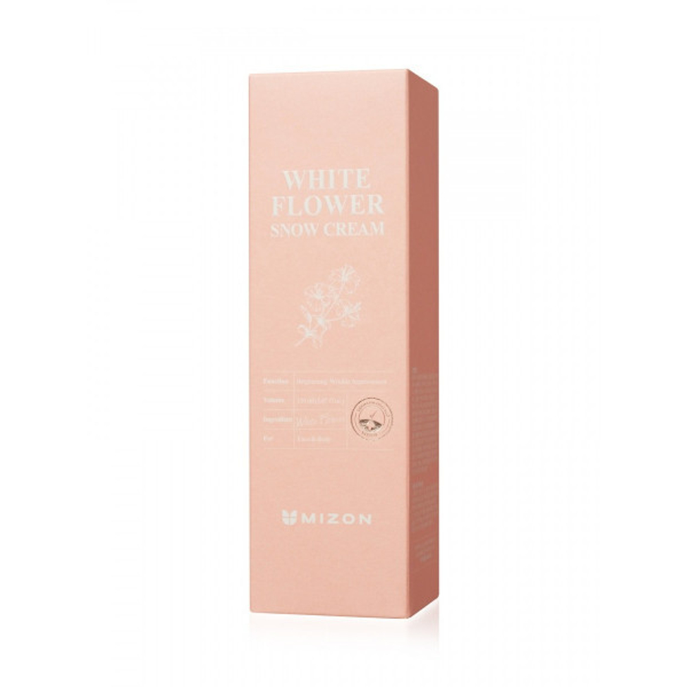 Mizon White Flower Snow Cream осветляющий крем против пигментации