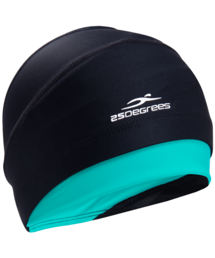 Шапочка для плавания Duplo Black/Aquamarine, полиамид