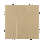 Трехклавишный выключатель 10А/250В Золотой Kollinger Eclipse EC-710GD