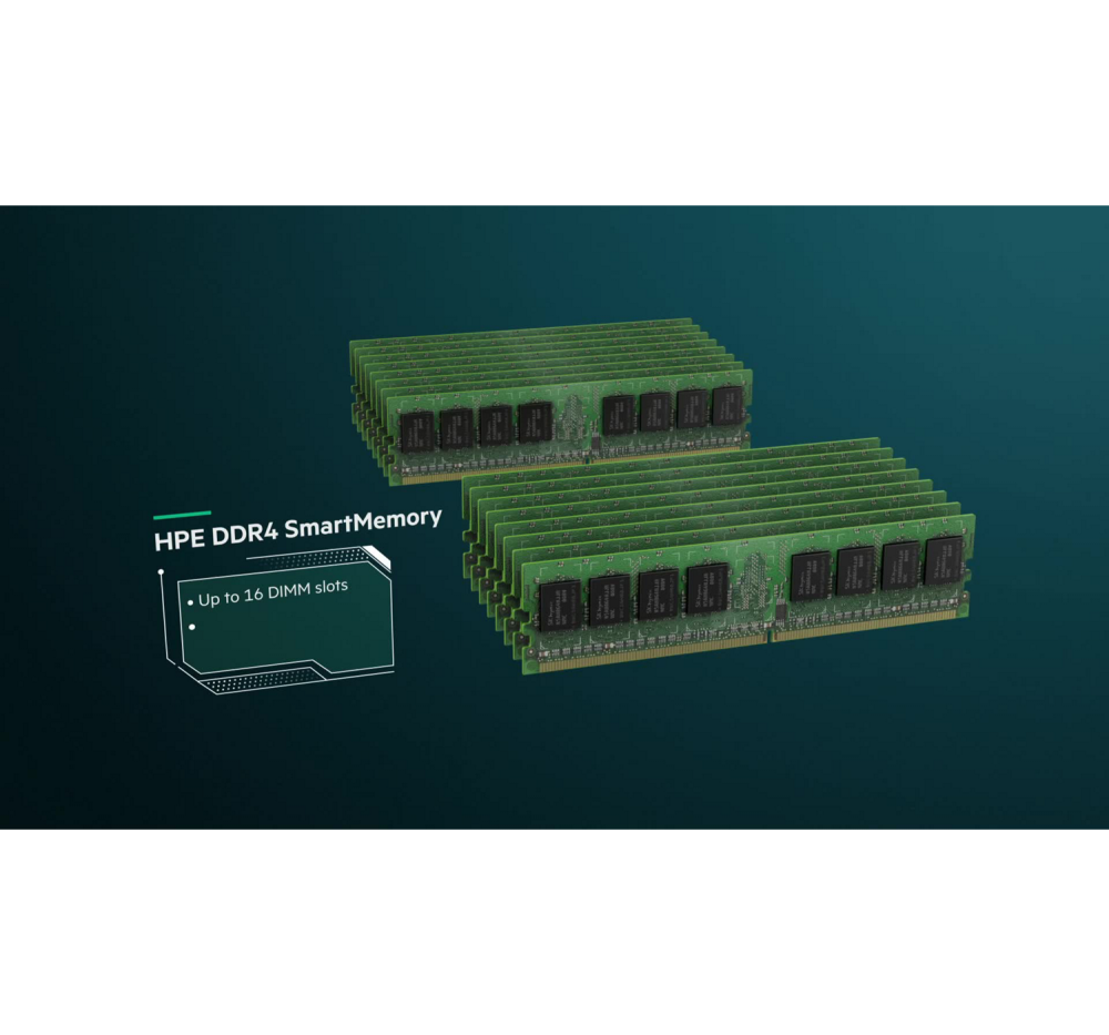 Стоечный сервер - HP Enterprise ProLiant DL345 Gen10 Plus, 2U, 8x 2.5“, 1x EPYC[7313P] 16 Cores, 32Gb, P39266-B21